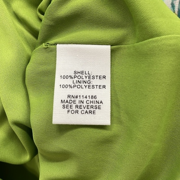 Adyson Parker NWT Spring Palms Spaghetti Strap Off Shoulder Flutter Dress - Picture 9 of 10